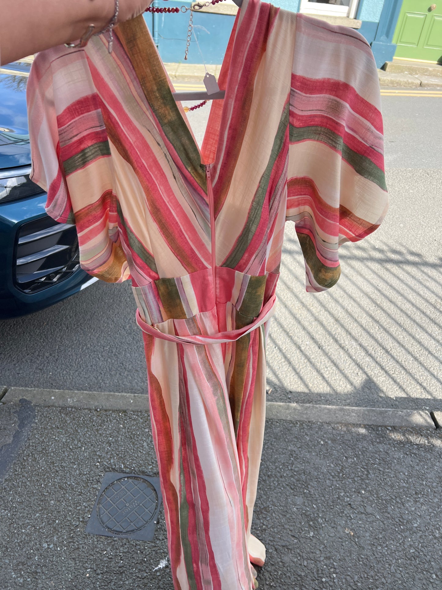 Sunset Striped Jumpsuit