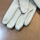 Beige Leatherette/Suedette Fur Trim Gloves