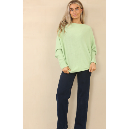 Zara Mint Knit Batwing Jumper