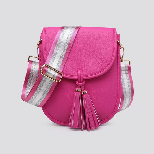Cerese Pink FlapOver Crossbody Bag