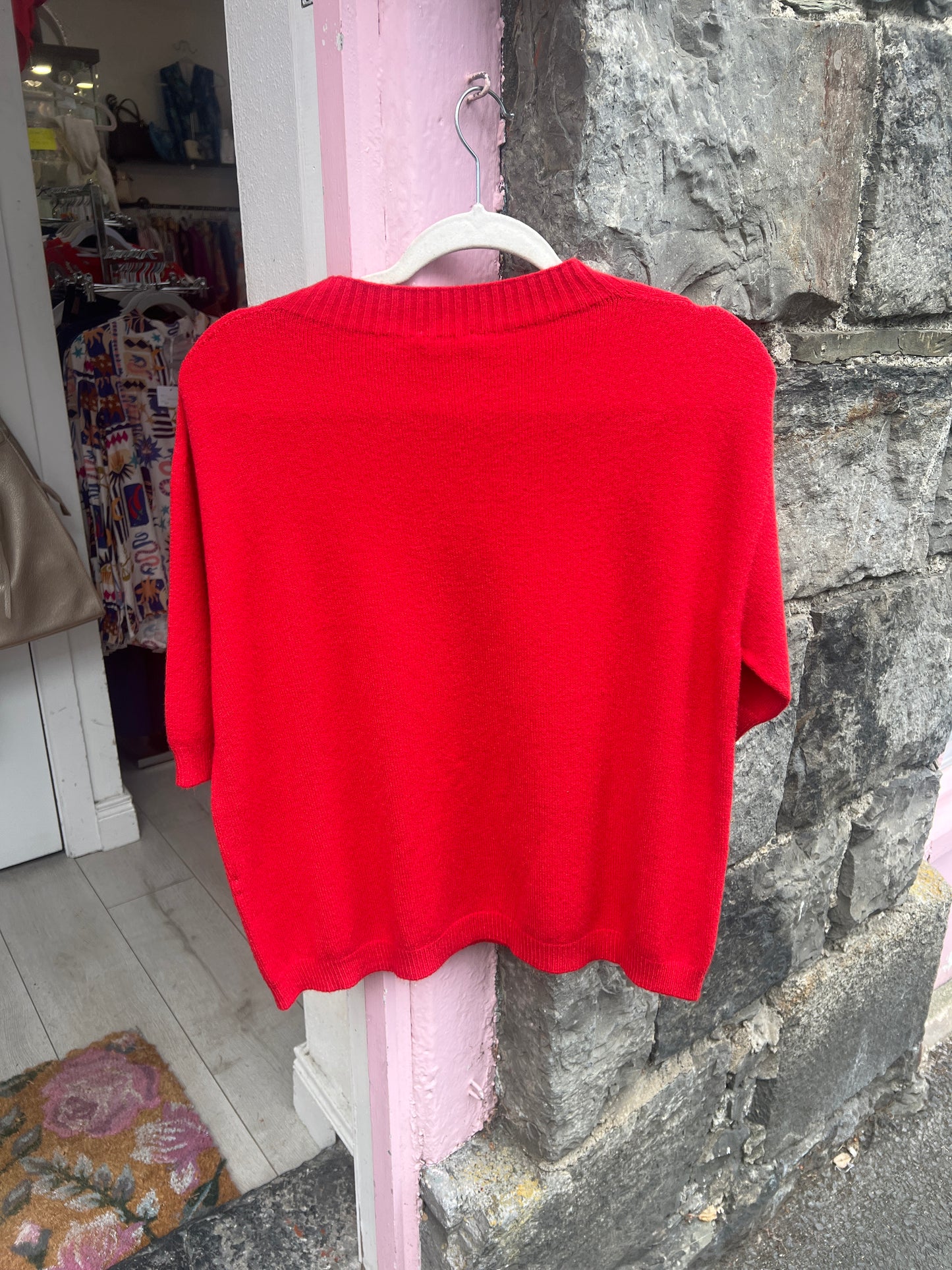 DECK Red Half Sleeve Knitted Jumper (5 Colours)