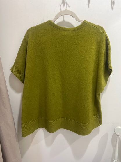 Chartreuse Green Half  Sleeved Cardigan