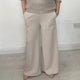 DECK By DECOLLAGE One Size Wide Leg Bottoms Beige