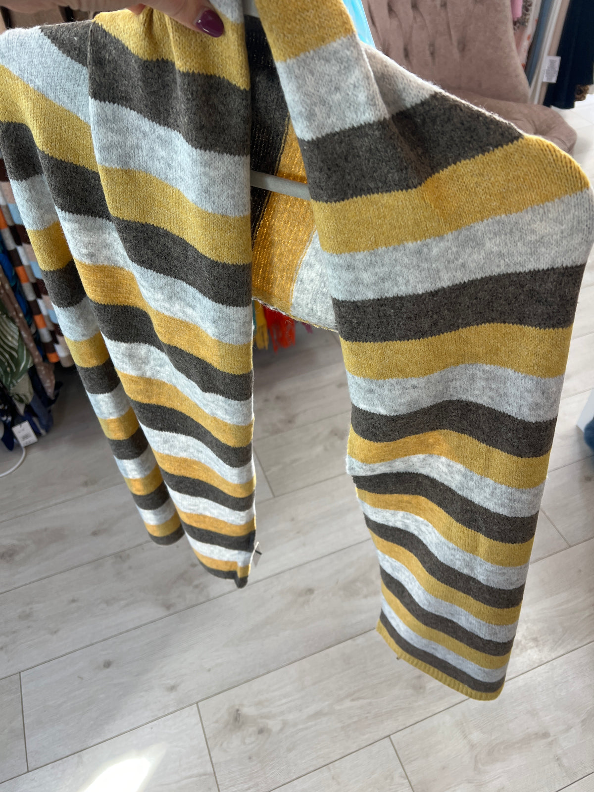 Striped Knit Scarf (4 COLOURS)