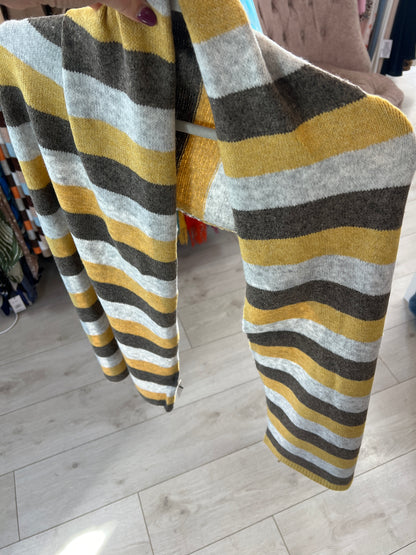 Striped Knit Scarf (4 COLOURS)