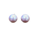 Dusty Pink Mirrored Large Ball Earrings