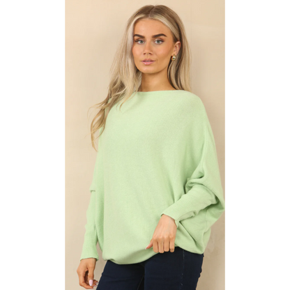 Zara Mint Knit Batwing Jumper