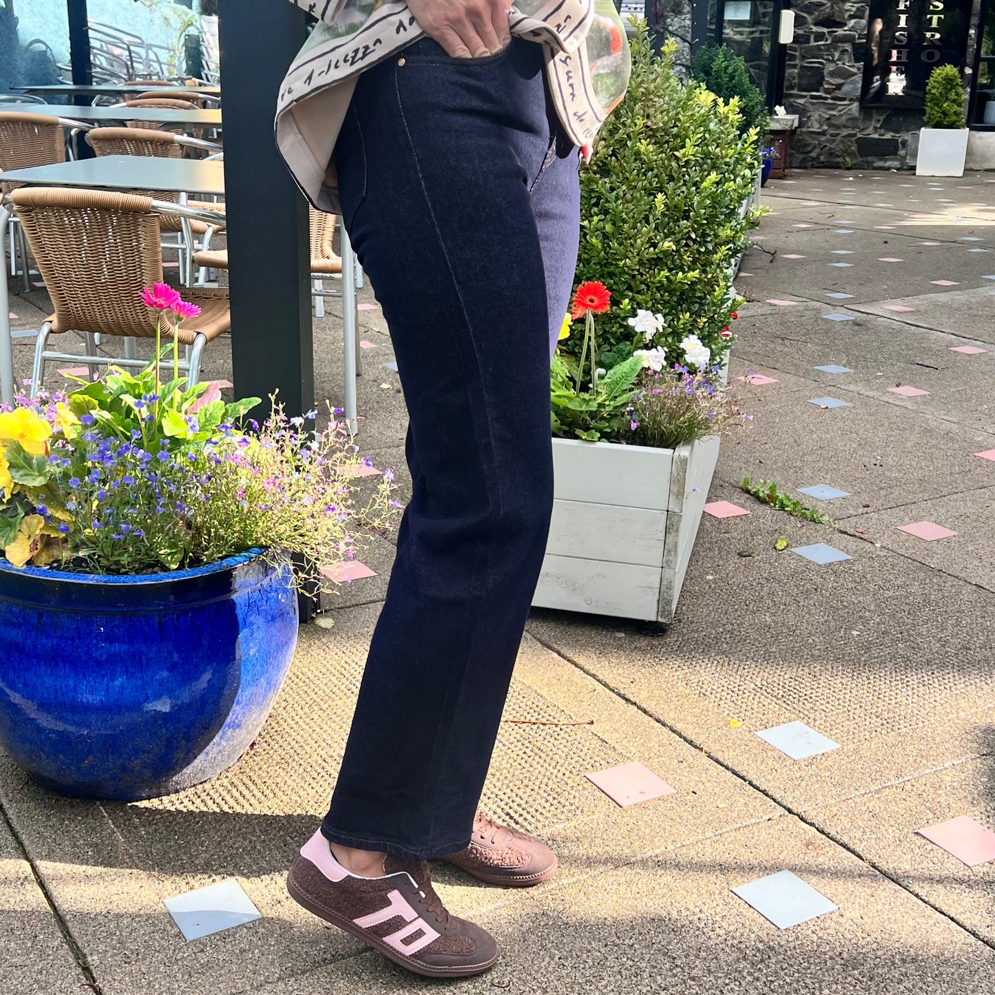 Lara Wide Leg Dark Denim Jeans