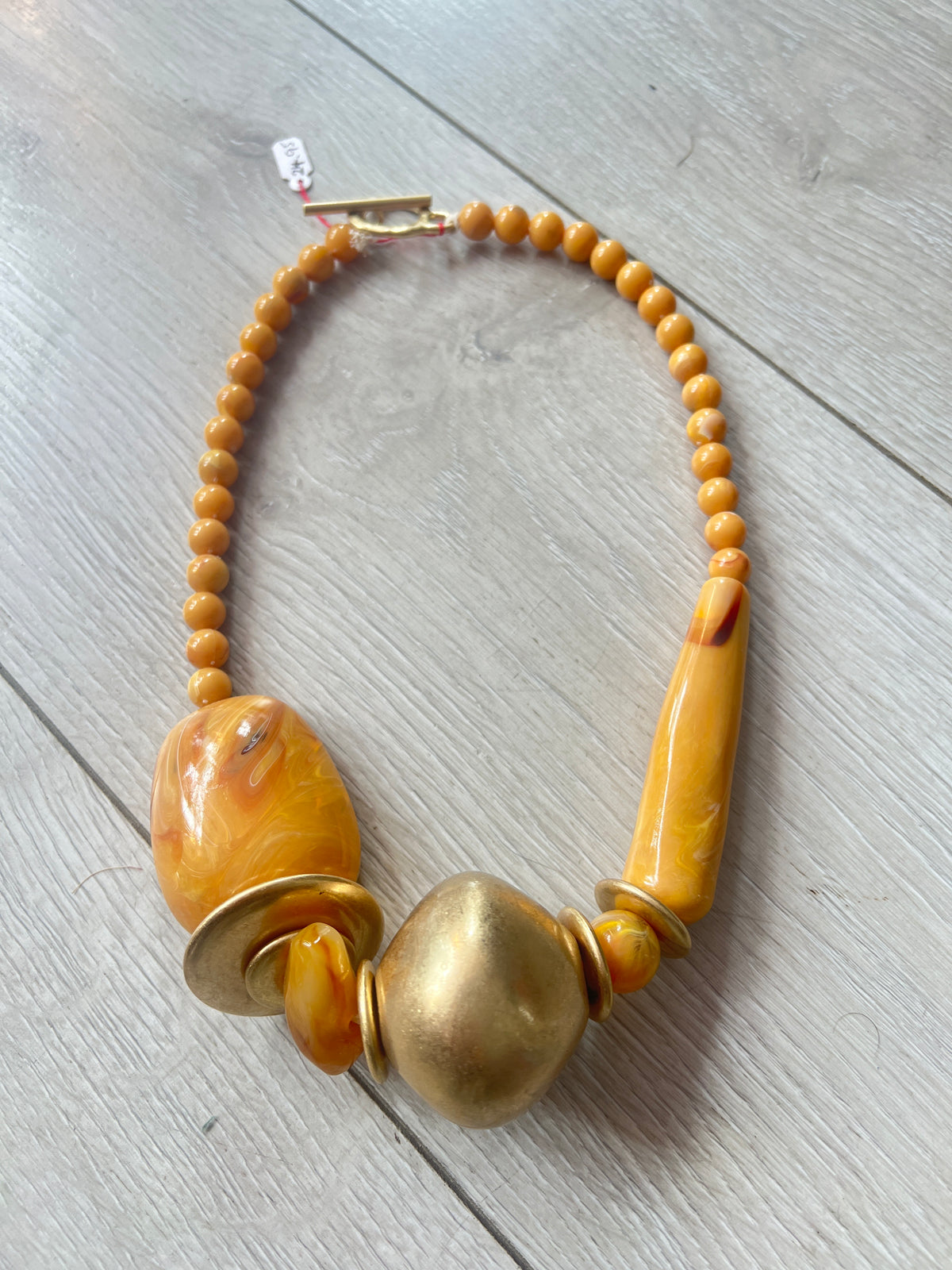 Mustard & Gold Statement Necklace