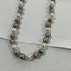 Multicoloured Pearl Necklace Pink, White, Grey Mix