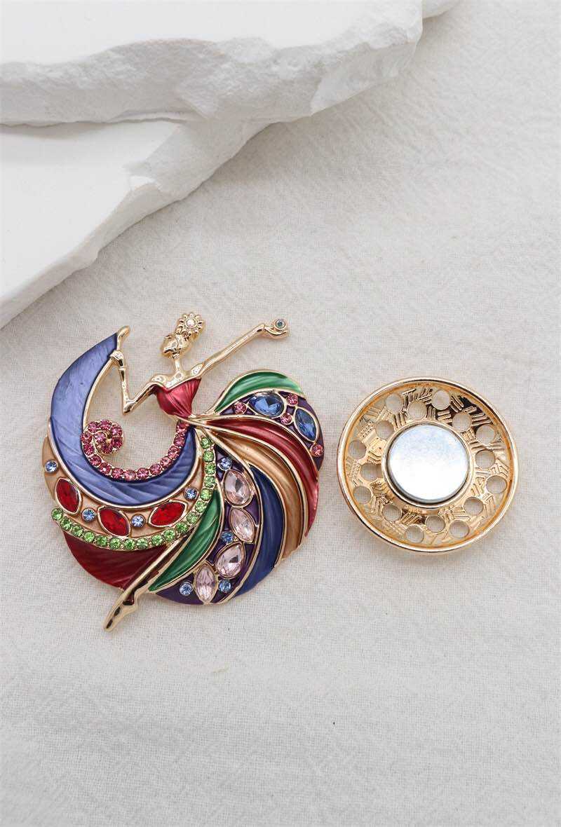 Magnetic Brooches Dancing Lady (2 Colours)