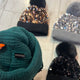 Sequenced Fur Bobble knitted Hats