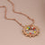 POM Rose Gold Chain & Mixed Bead Sunburst Necklace