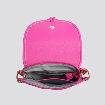 Cerese Pink FlapOver Crossbody Bag