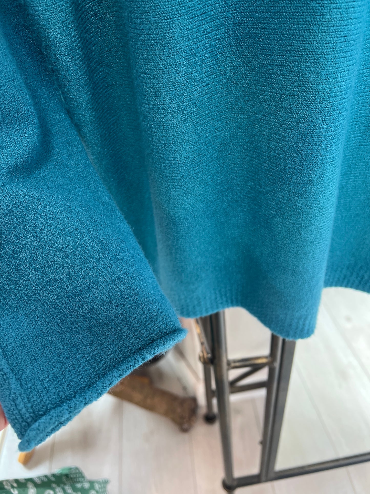 DECK V Neck Knitted Jumper Teal