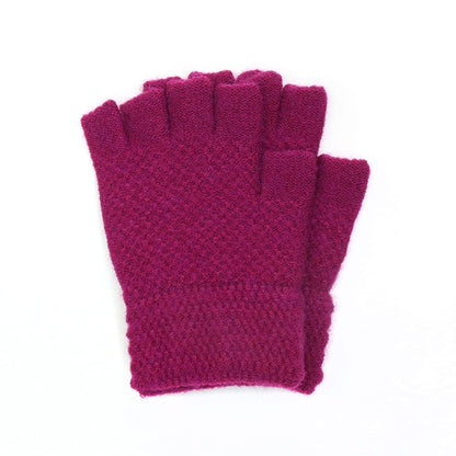 Magenta Pink Fingerless Gloves