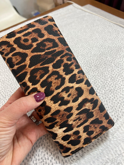 Leopard Print Purse Camel/Black