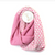 POM Pink & White Mixed Scandi Snood