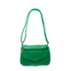 Green Leatherette Crossbody Bag