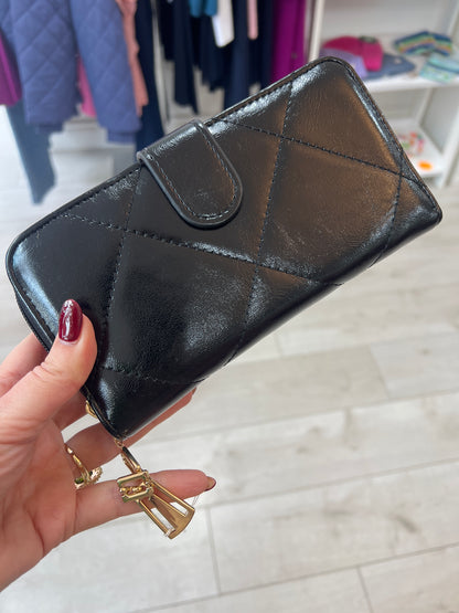 Quilted Patent Wallets (3 Colours)