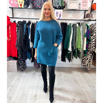 Remi Knit Jumper Dress With Pocket One Size (3 Colours) (Re-Stocked )