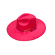 Fuschia Pink Fedora Felt Hat