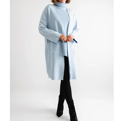 DECK Powder Blue Long Cardigan