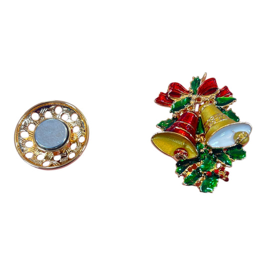 Magnetic Brooch Jingle Bells