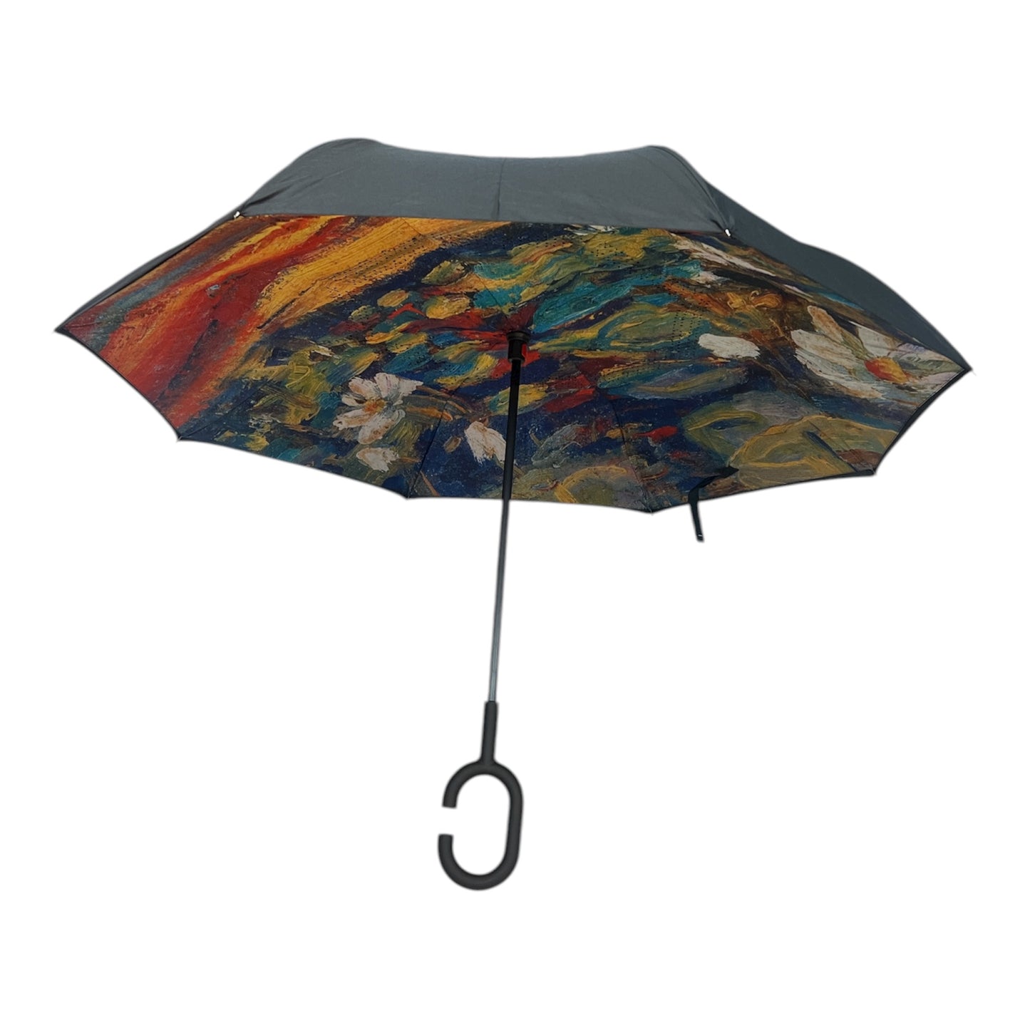 Upside Down Umbrella Autumn Scene