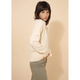 Cream Knitted V Neck Jumper