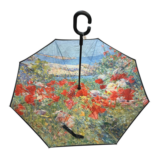Upside Down Umbrella Autumn Landscape Scene