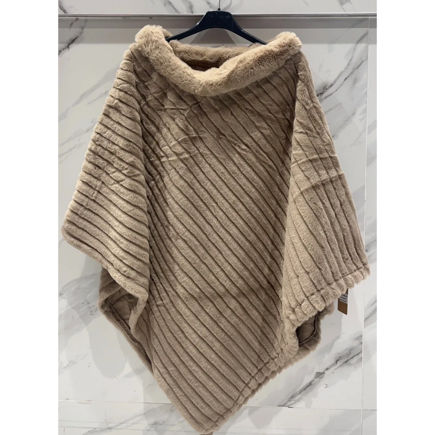 Alexa Faux Fur Poncho (4 Colours)