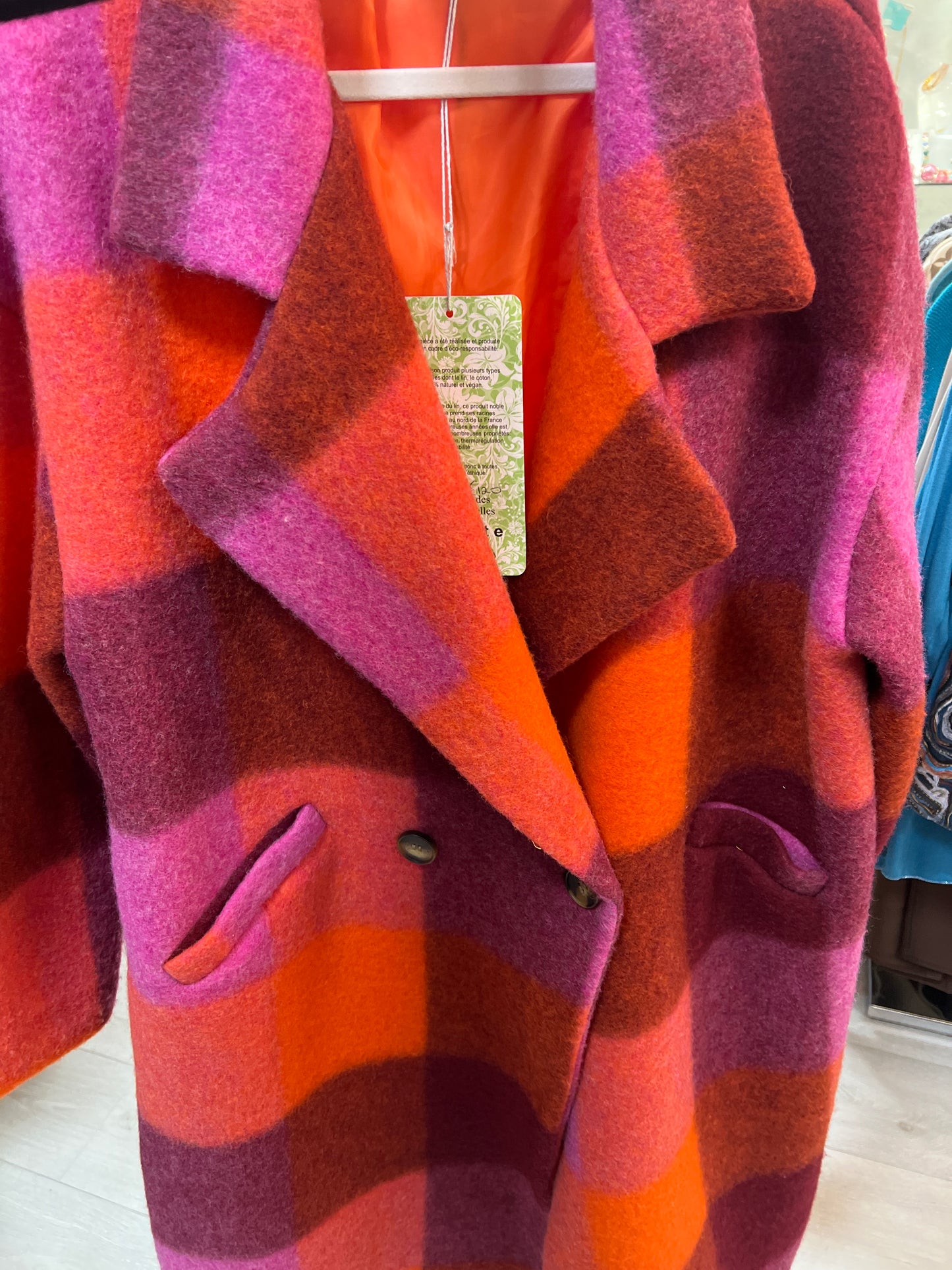 Oversized Checked Coat (2 Colours) Delivery 2 Weeks