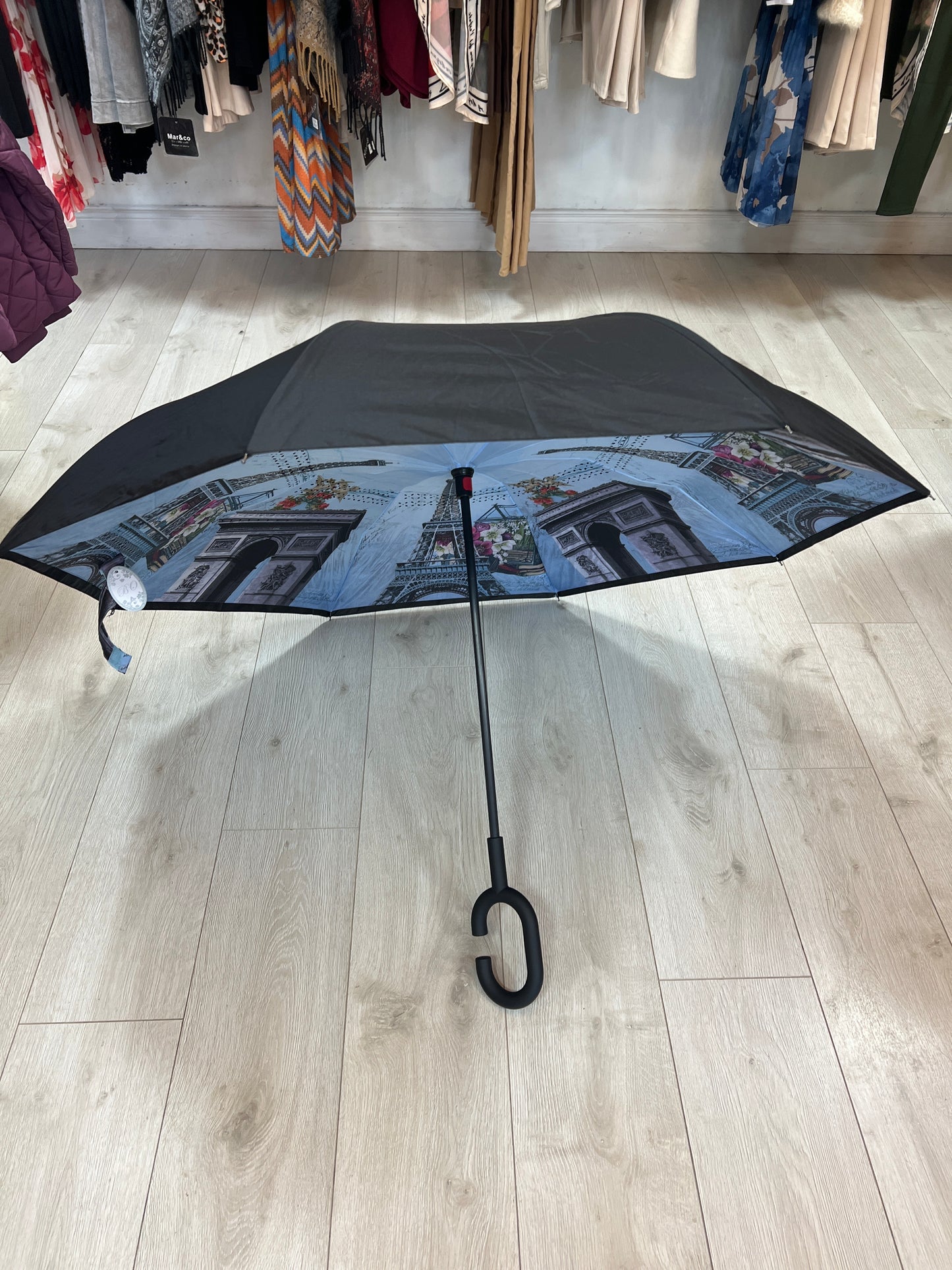 Upside Down Umbrella Paris Blue Insert
