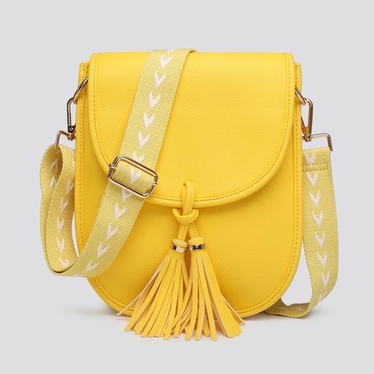 Yellow FlapOver Crossbody Bag
