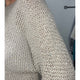 Taupe Knitted Short Sleeved Jumper With Sparkle