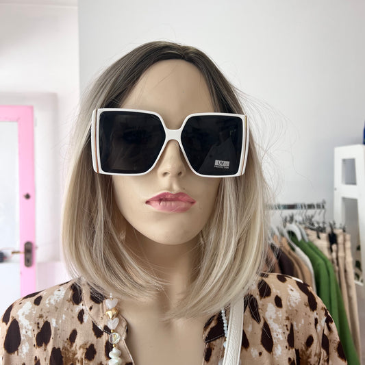 White Sunglasses Oversized