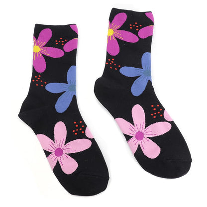 POM Navy Floral Socks