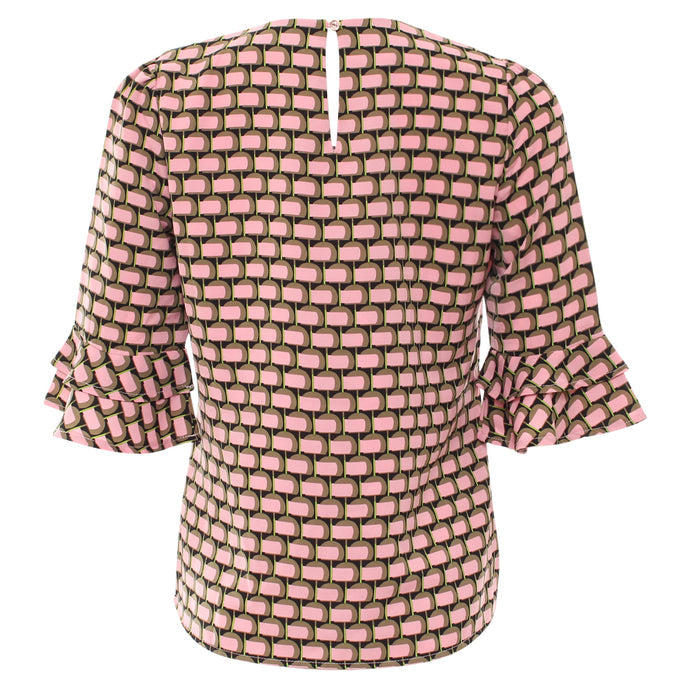 Rant & Rave Pink & Green Blouse