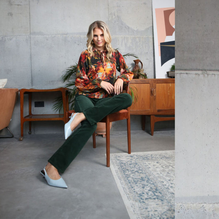 Rant & Rave Forest Green Cords (Regular Fit)