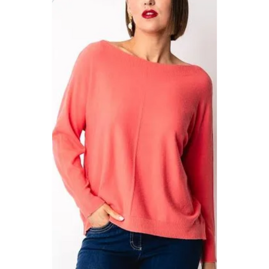 DECK Coral Knitted Jumper