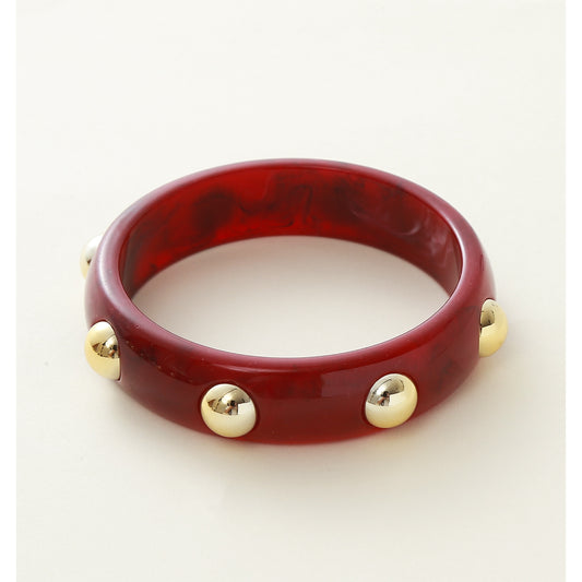 Wine Bangle Gold Studding