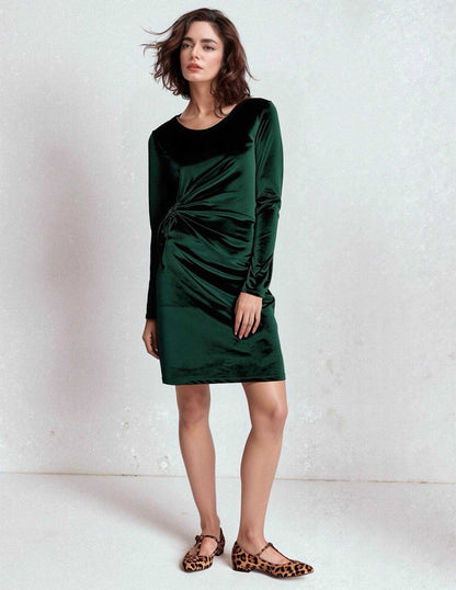 Vivienne Green velvet Short Dress