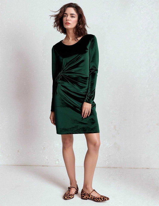 Vivienne Green velvet Short Dress
