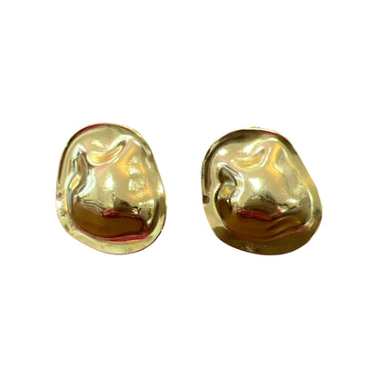 Gold Metal Statement Earrings