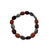 Rust, Brown & Grey Bead Elasticated Bracelet