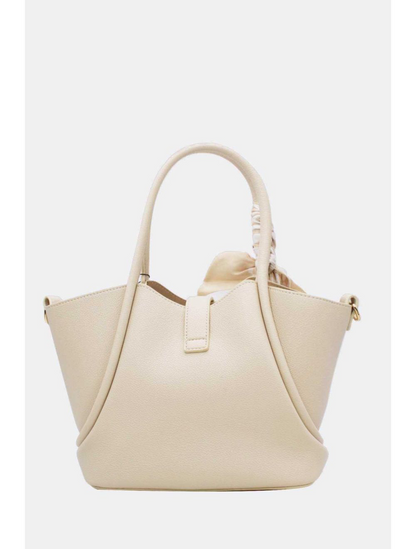 Cream & Gold Handbag Scarf Tie