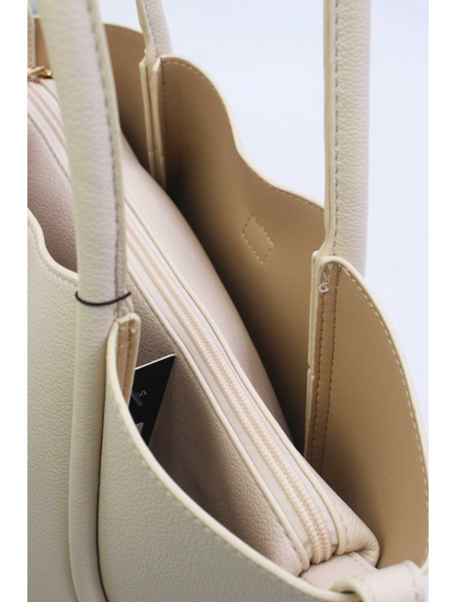 Cream & Gold Handbag Scarf Tie