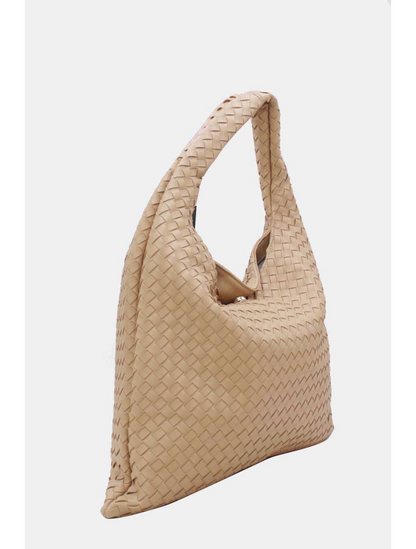 Braided Shoulder Bag Camel
