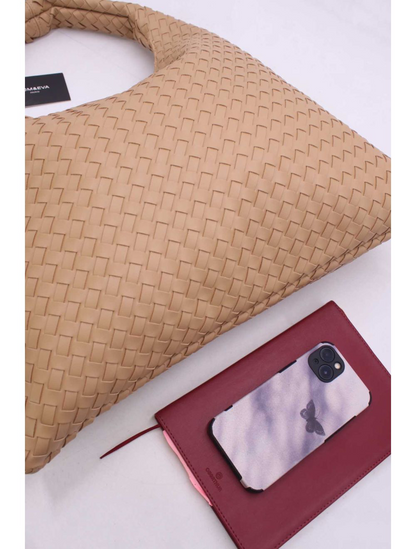Braided Shoulder Bag Camel